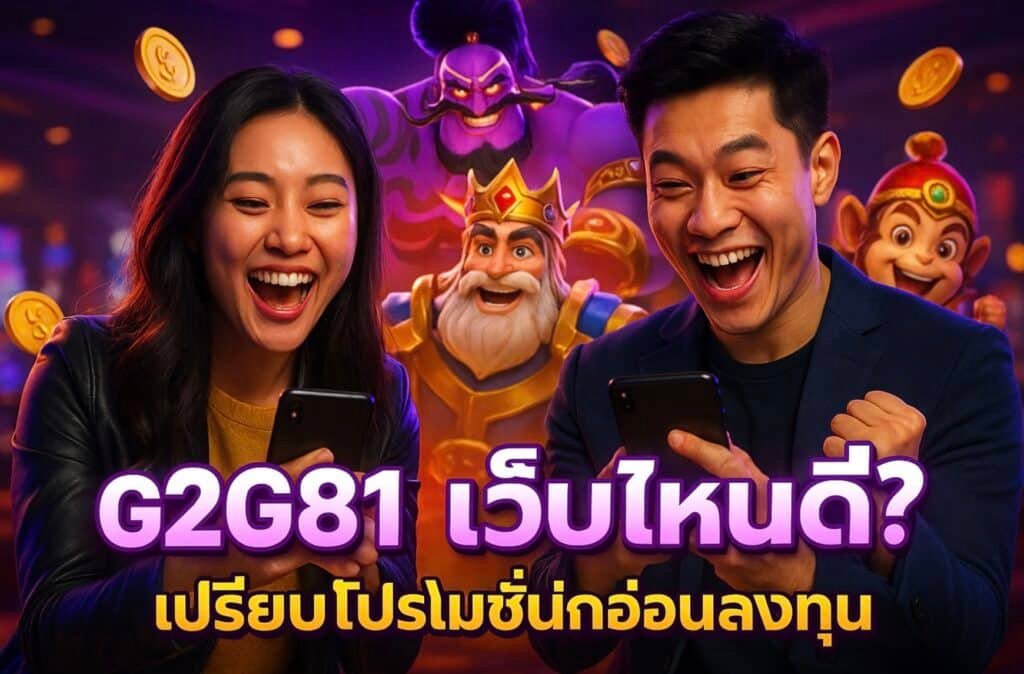 G2G81 เว็บไหนดี เปรียบโปรโมชั่นก่อนลงทุน